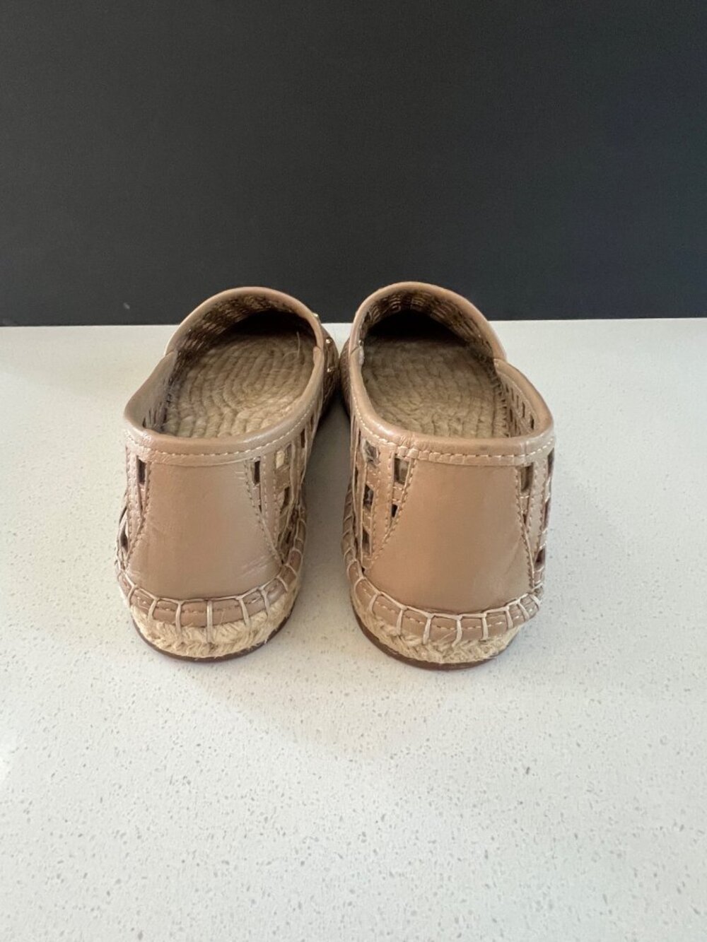 Cinq a sept Rochel Cage Studded beige Espadrille Cap Toe Flat size 38 - Picture 4 of 8